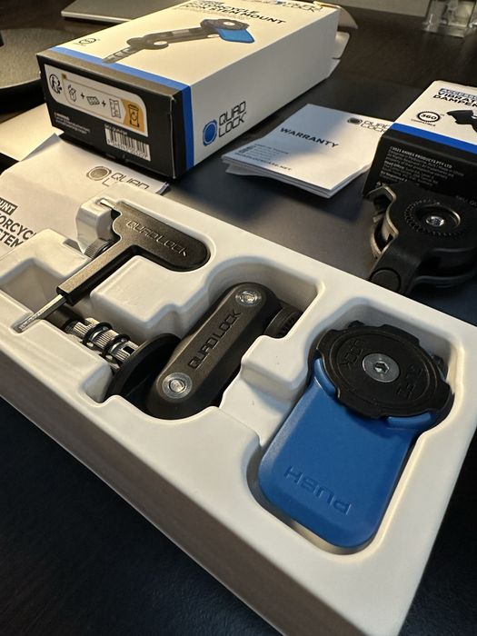 Suport telefon + amortizor vibratii Quad Lock