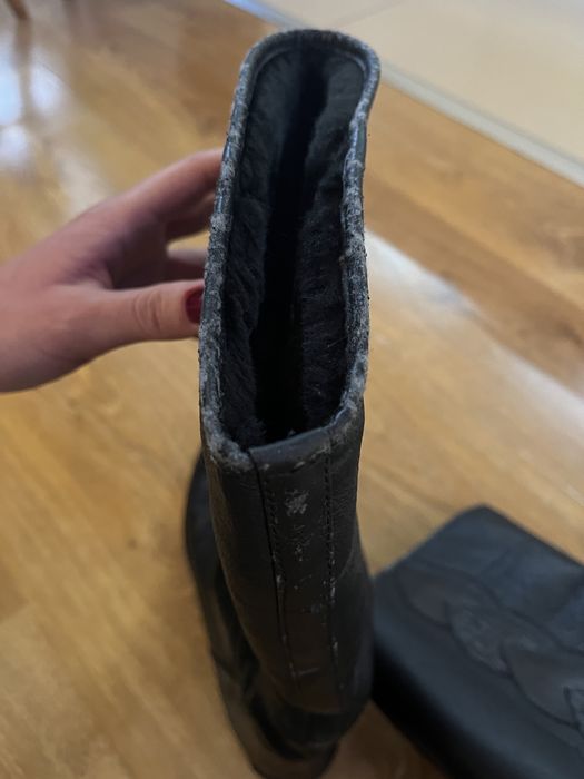 Зимни кожени ботуши LE SHOE – 100% вълна, №40, Made in Italy
