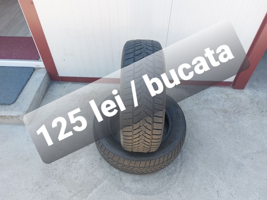 125 lei bucata! Doua anvelope M+S 215 60 17 Dunlop