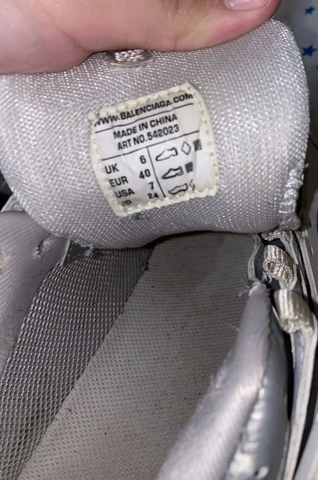 balenciaga track white