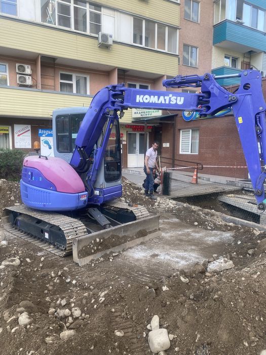 Услуги мини экскаватова, гидромолот, ямобур