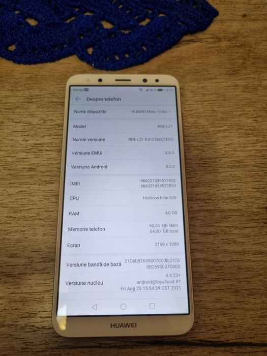 Huawei Mate 10 lite, Dual SIM, 64GB, 4G, White