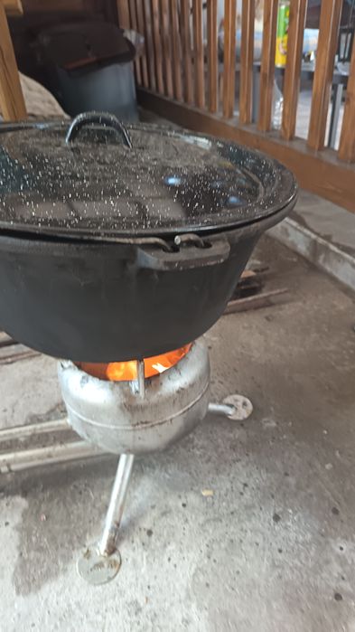 Arzător pe ulei ars