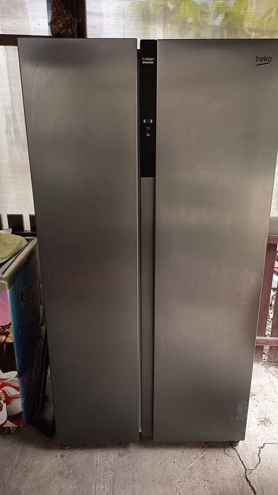 Side by Side Beko GNO5322XPN, No Frost, 532 l, Aspect Inox, Clasa E