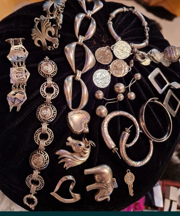 Сребърни пръстени,обеци,синджири