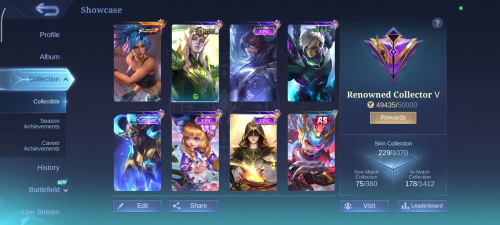 Продаю акк Mobile legends