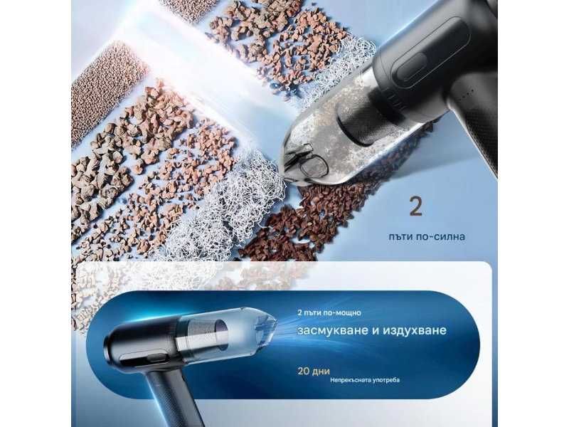 Компактна Безкабелна Прахосмукачка и Компресор 2 в 1 PORTENTUM ABV-1