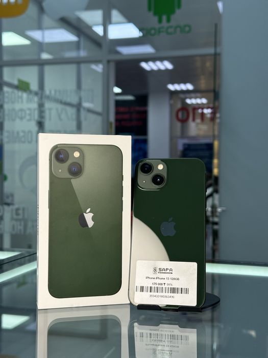 айфон 13 зеленый идеал 99%