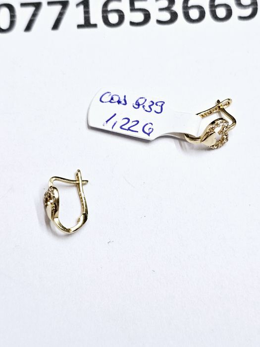 Vand cercei copil din aur 14 k 1.22 g cod 839