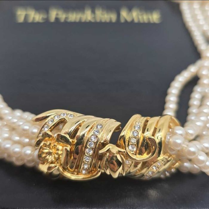 Colier Franklin Mint placat cu aur