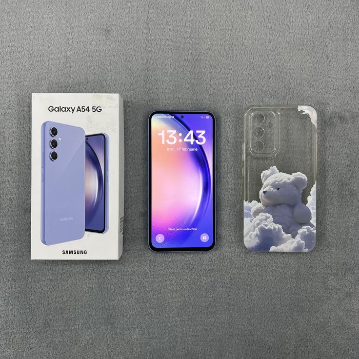 Samsung A54 128GB Mov - Cutie + Husă