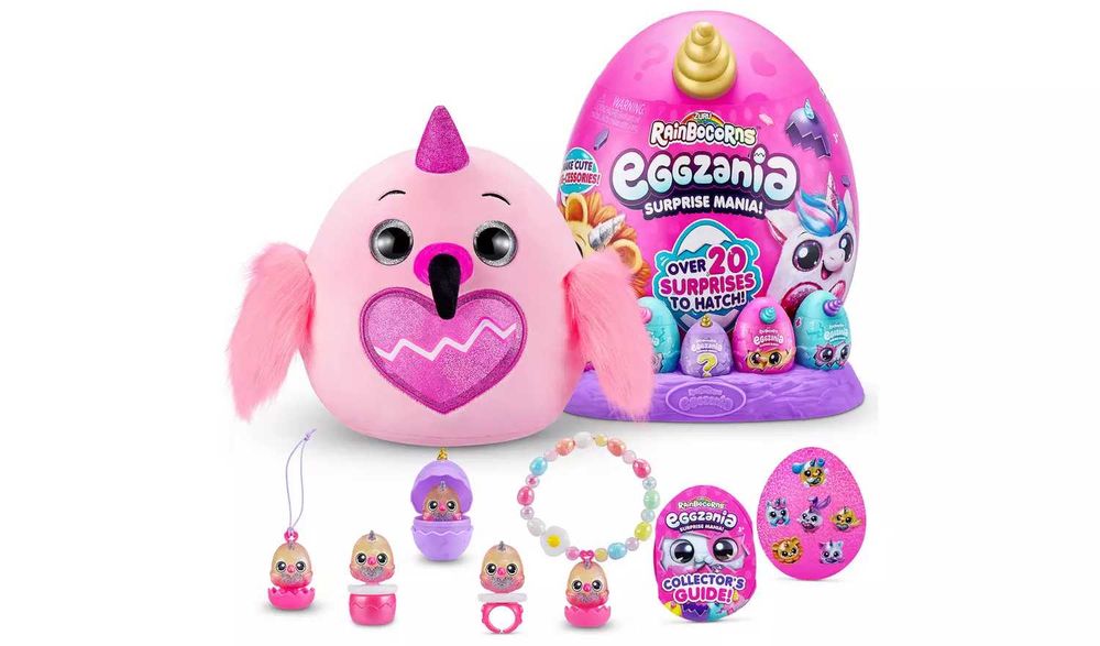 Плюшена играчка Рейнбоукорнс Голямо яйце с 20 изненади Rainbocorns
