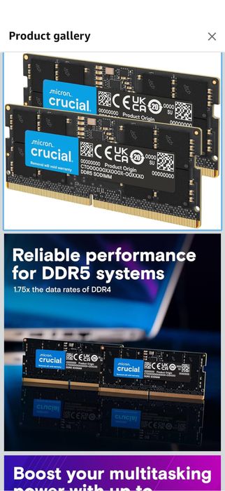 Ram crucial 32gb ddr5