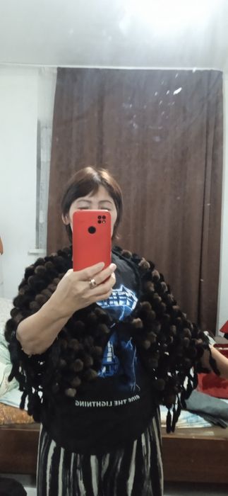 Одежда  накидка норковая