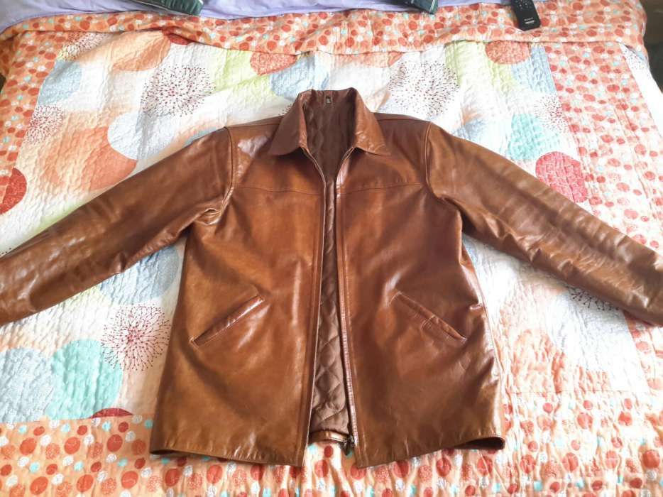 Geaca din piele de vita maro(barbateasca)