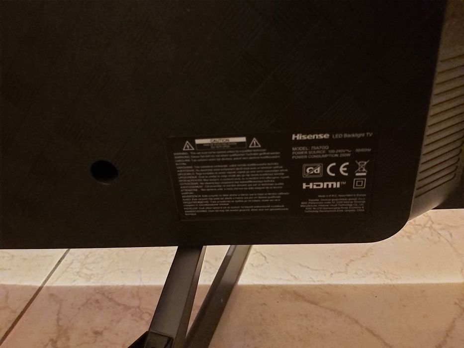 Televizor QLED Smart HISENSE 75A7GQ, , 190 cm Display defect reparabil