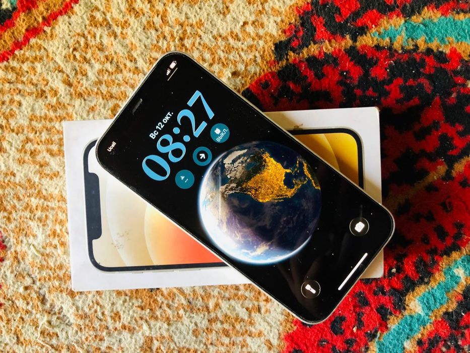 Iphone 12. Xolati alo 128 gb yomks 77 karobka Dak bor udar xolatda
