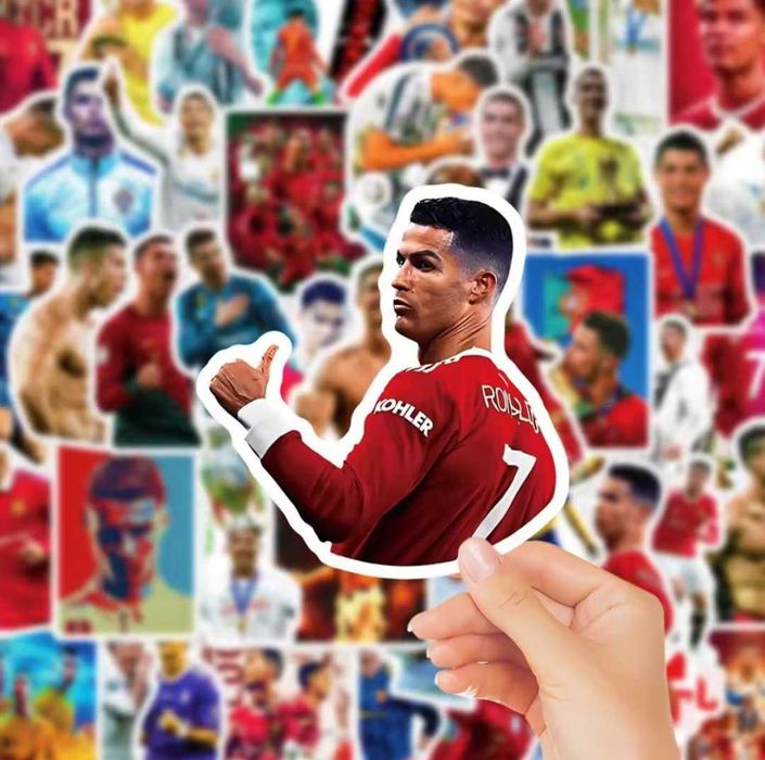 Set 50 stickere abțibilduri stickers Cristiano Ronaldo Portugalia Real
