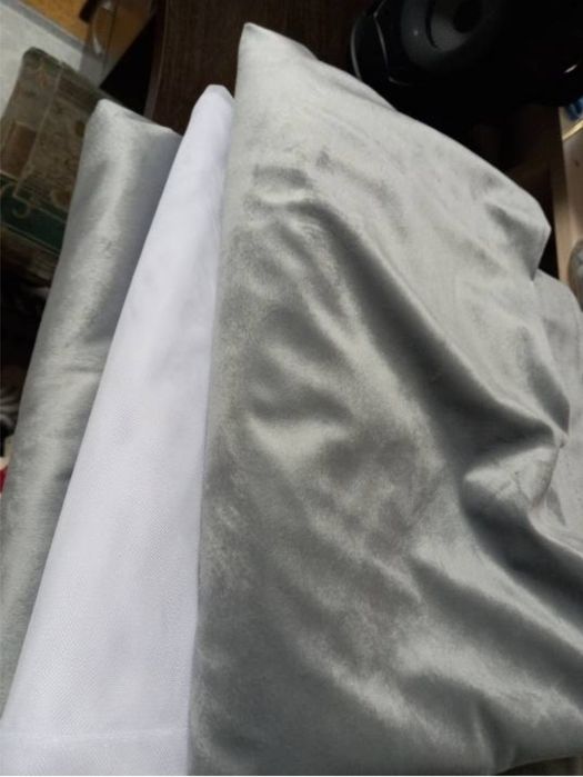 Продаю шторы свет серый и тюль сетка