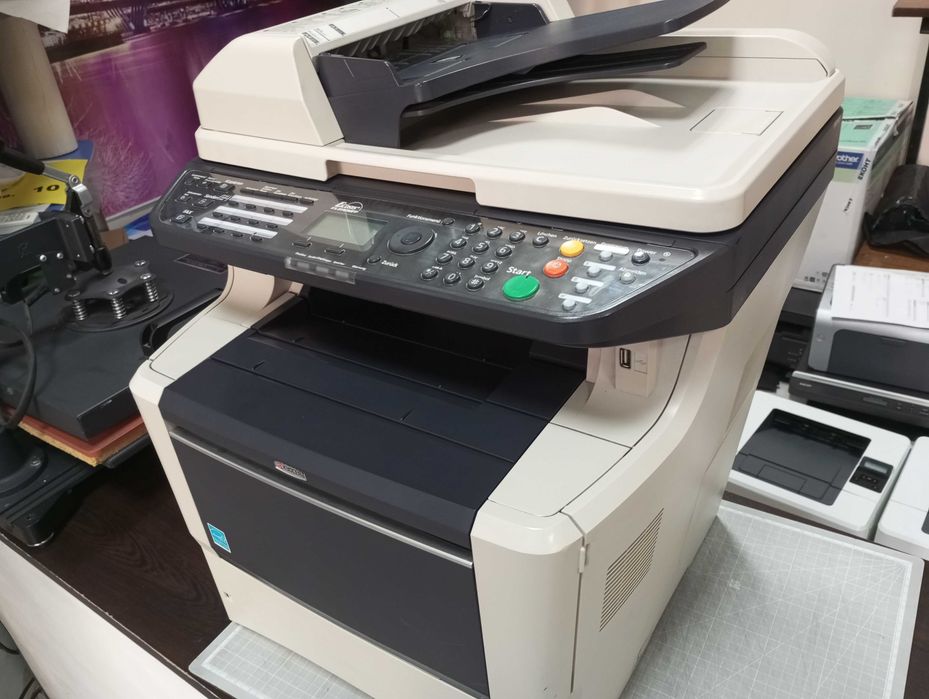 Отличен!!! Лазерен принтер, скенер и копир Kyocera FS 3140 MFP с дуплекс,  ADF и мрежа