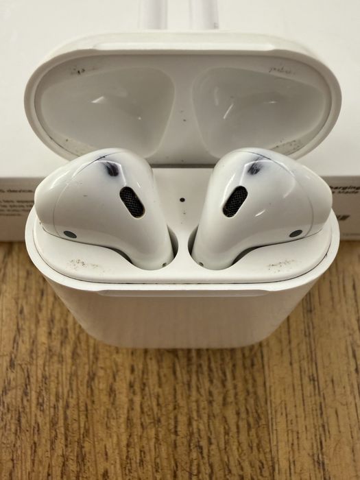 Apple AirPods Gen 1 originale + carcasă A1602 + cutie