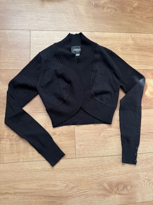 Cardigan negru cu particule sclipitoare Collectif XXS/UK 6