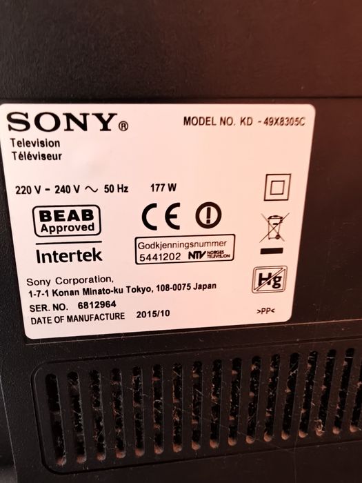 Отличен телевизор Sony 49 инча