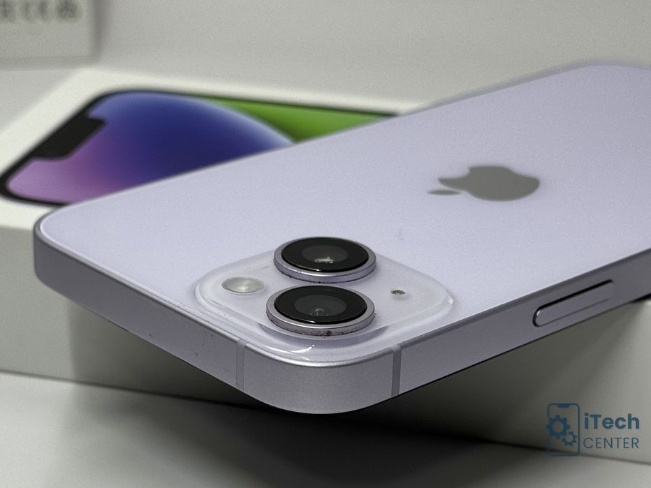 iPhone 14, 256GB, Purple, 100% батерия, КАТО НОВ, ГАРАНЦИЯ!