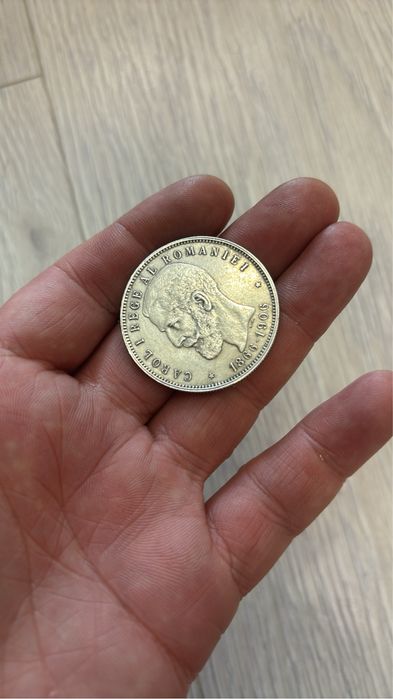 Moneda 5 lei 1906 argint comemorativa