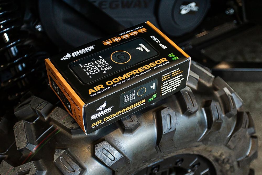 Compresor Auto Portabil Shark BP-150 cu Acumulator, 150 PSI, Power