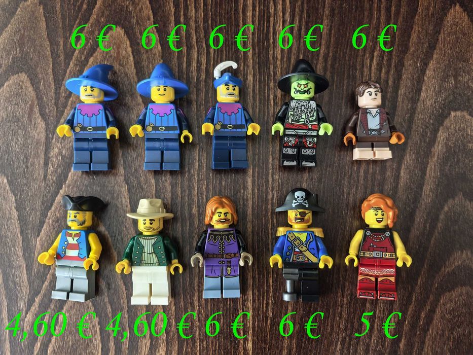 LEGO минифигурки рицар пират сокол вълк форестмен