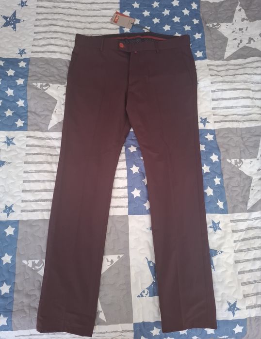 Мъжки официален панталон бордо