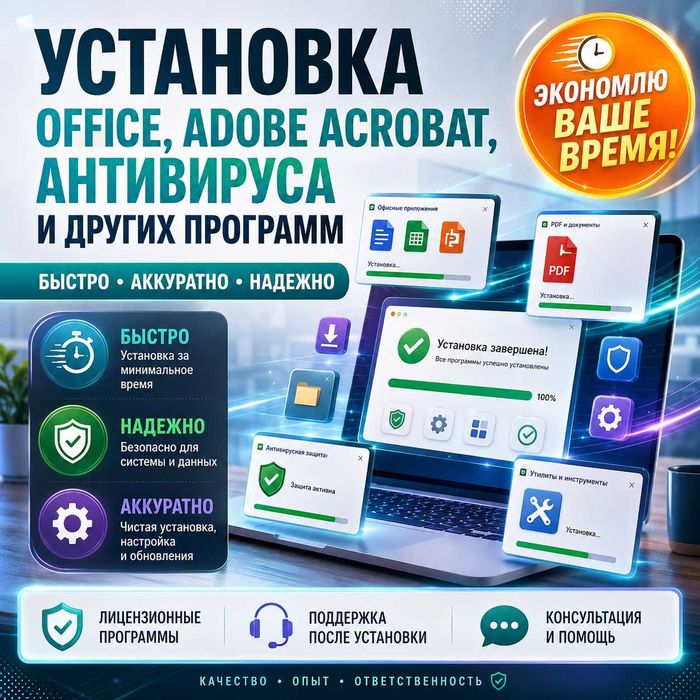 Профессиональная установка и настройка программ с гарантией
