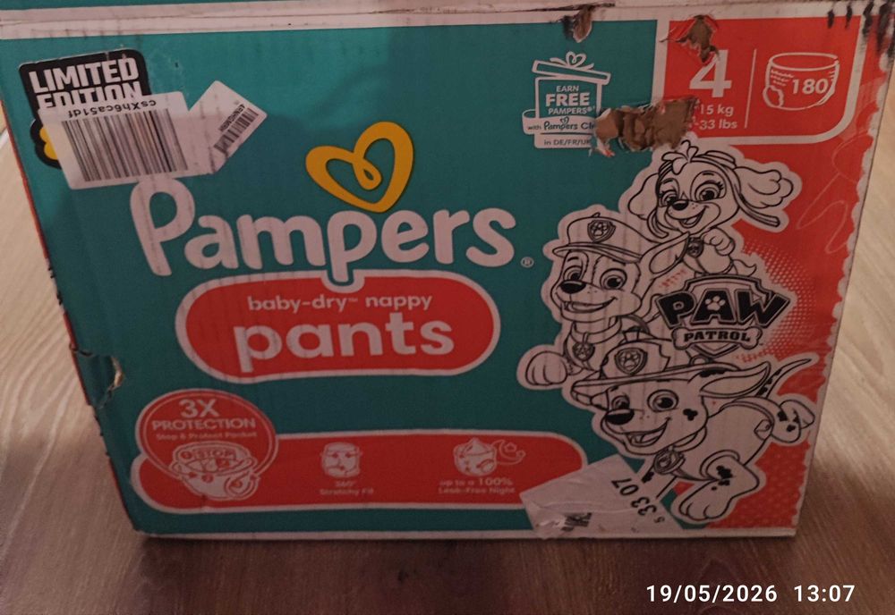 Pampers pants размер 4 лимитирана серия 180 бр на най-ниска цена