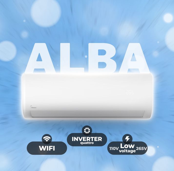 Кондиционер Midea Alba 18, Inverter. Официальный Дилер + Доставка!