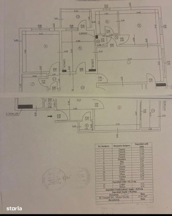Apartament 4 camere Militari Gorjului etaj 3/8