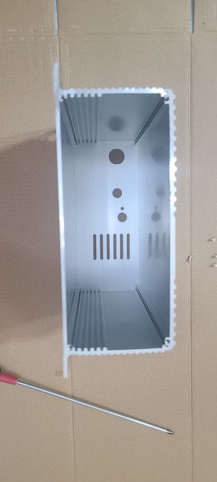 Алюминиевый корпус коробка для приборов блоков питания и т д 155×155