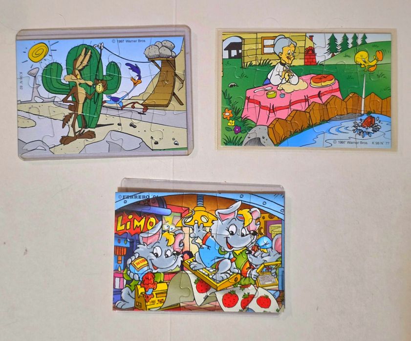 Продавам Киндер пъзели