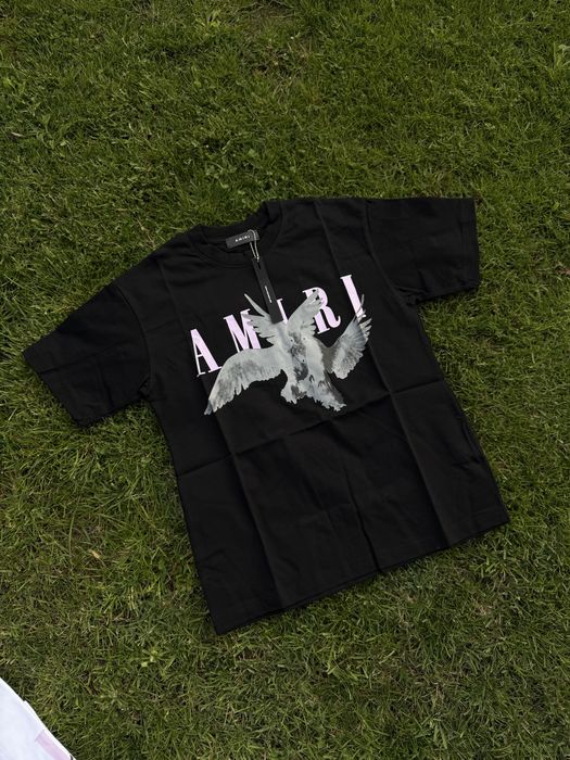 Tricou Amiri Premium Alb / Negru