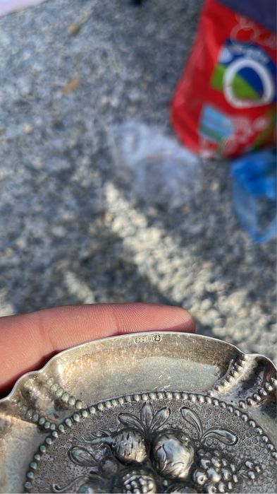 Scrumieră din argint 800