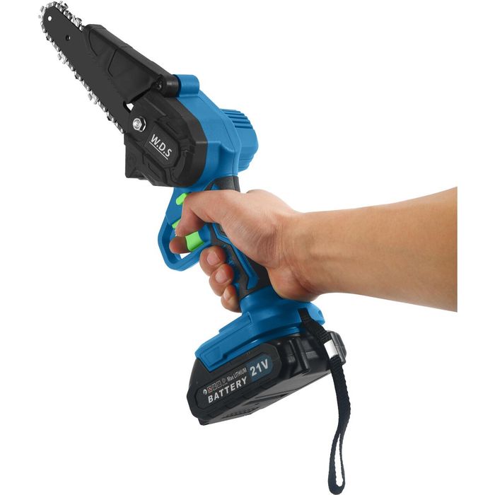 Minifierastrau cu lant pe acumulator, 21V, Lama 6" 15 cm, 2