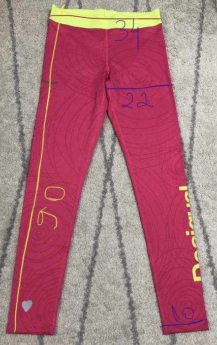 Colanti sport roz desigual pantaloni sport M iegari colanti fitness