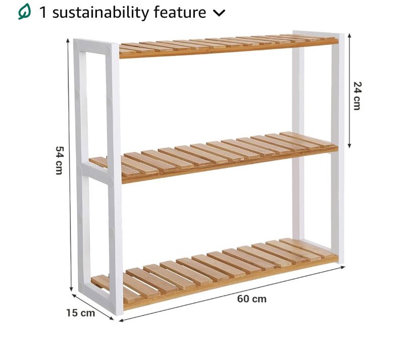 Бамбуков рафт за баня Songmics