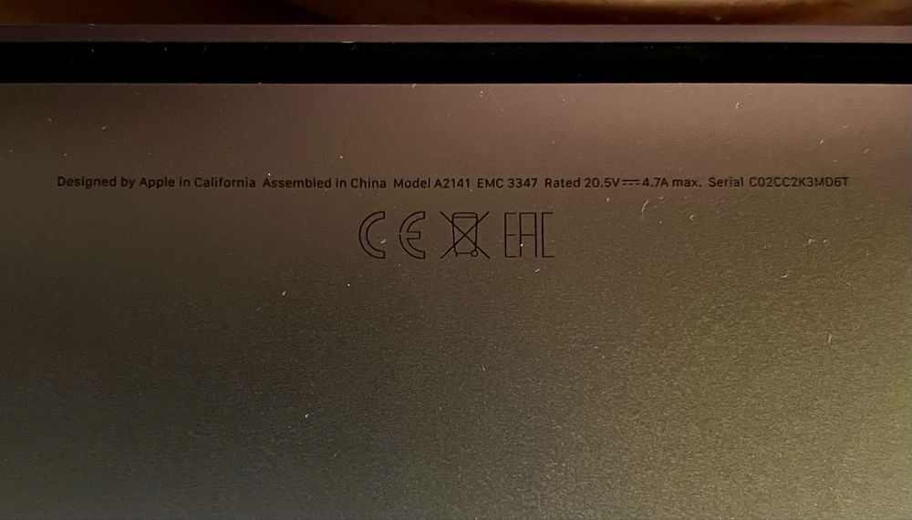MacBook Pro 16” 16gb ram, 1tb Ssd Touchbar