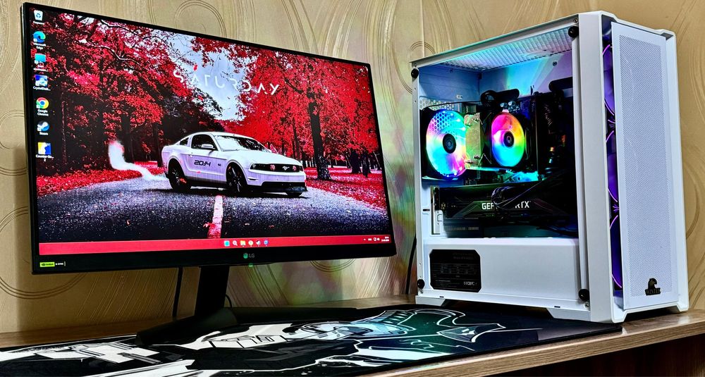 Мощный Игровой Компьютер RTX3070 с Монитором 144 герц Acer