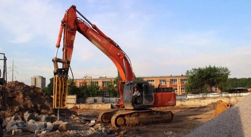 Снос здания аренда эксковаторов