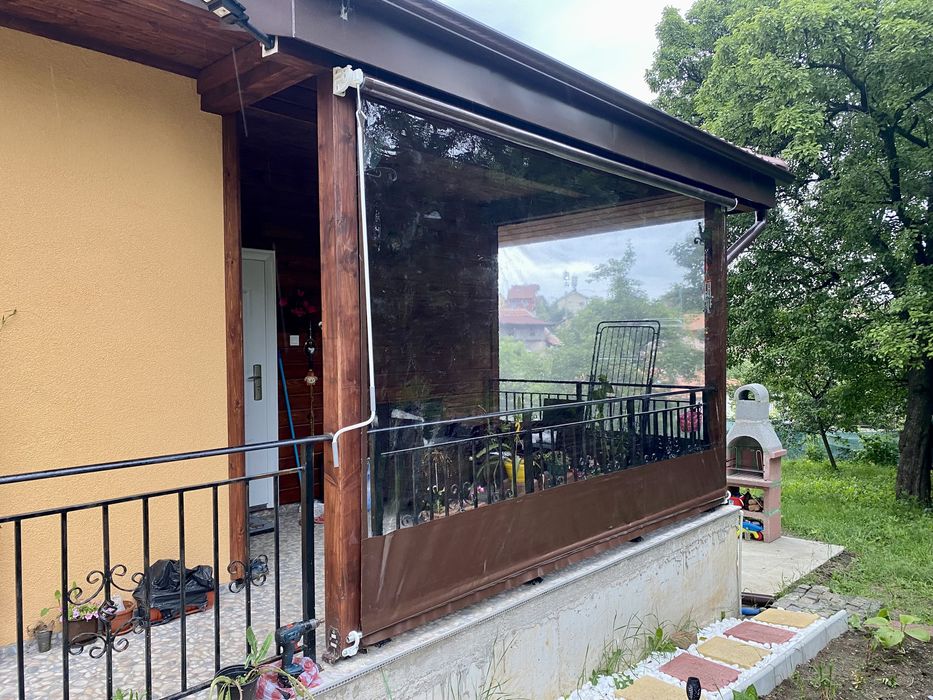 Втроупорни завеси прегради PVC прозрачен винил кристал найлони барбекю