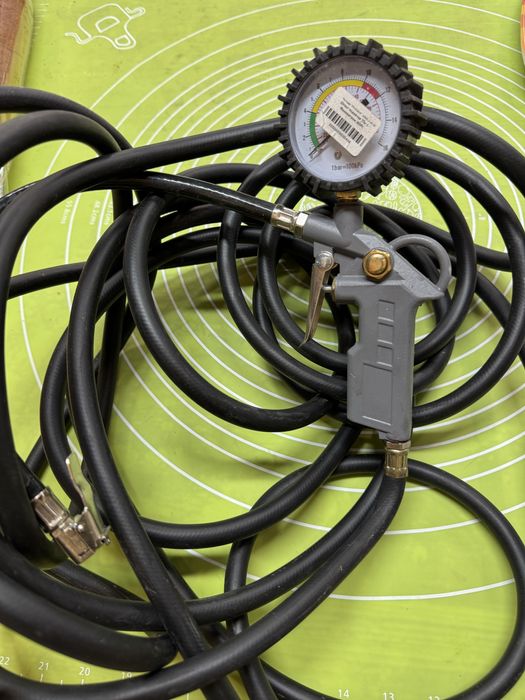Шланг подкачки 15 метров с манометром