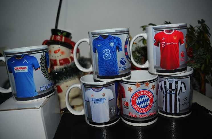 Футболни Фен чаши с Ваше име и номер Уникален Коледен подарък 2025!