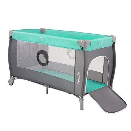 Pătuț pliant Sven Plus Turquoise Grey Lionelo